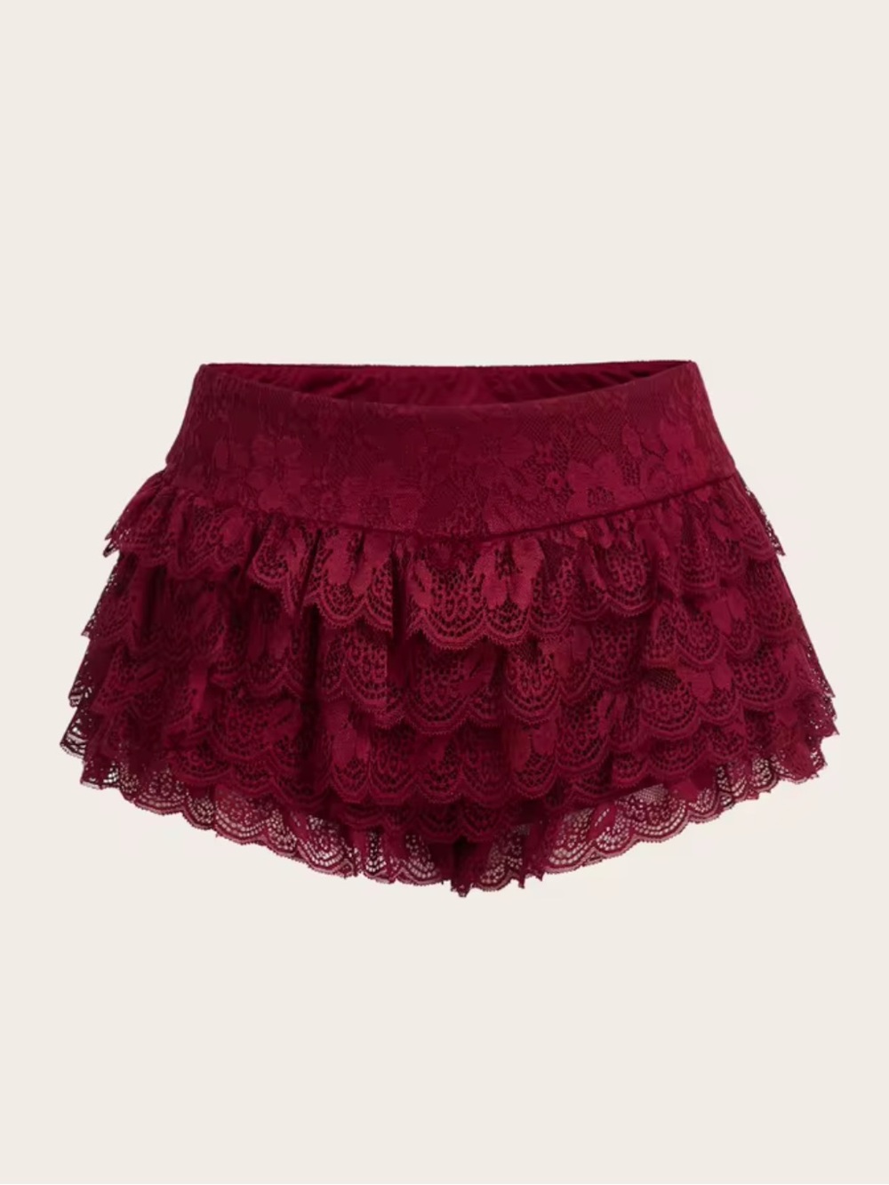 Lace Ruffle Skirt